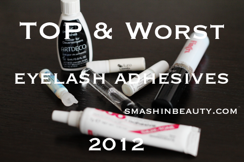 Top eyelash adhesives 2013 2012 ardell illamasqua duo essence eylure art deco