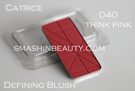 Catrice Defining blush 040 think pink makeup review swatches recenzija