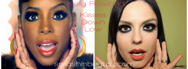 Kelly Rowland Kisses Down Low Makeup Tutorial Thick Eyeliner