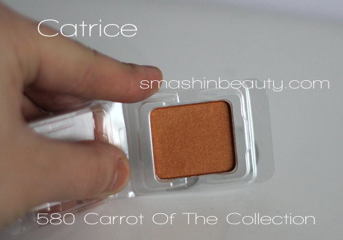 Catrice 580 Carrot of the collection swatches makeup review recenzija sjenila