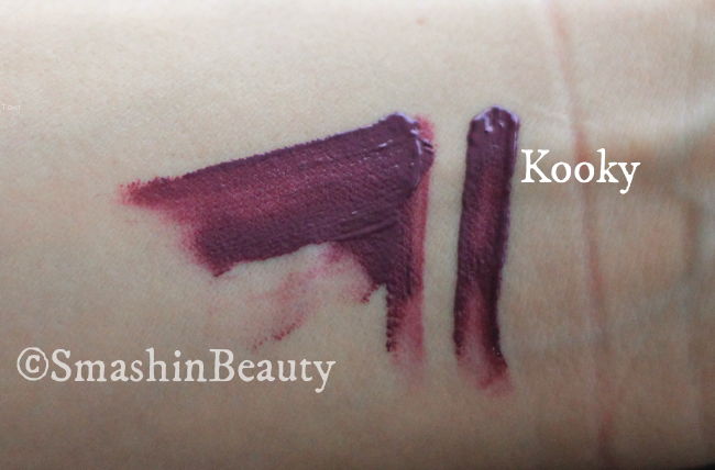 MUA luxe velvet lip lacquer makeup review Kooky
