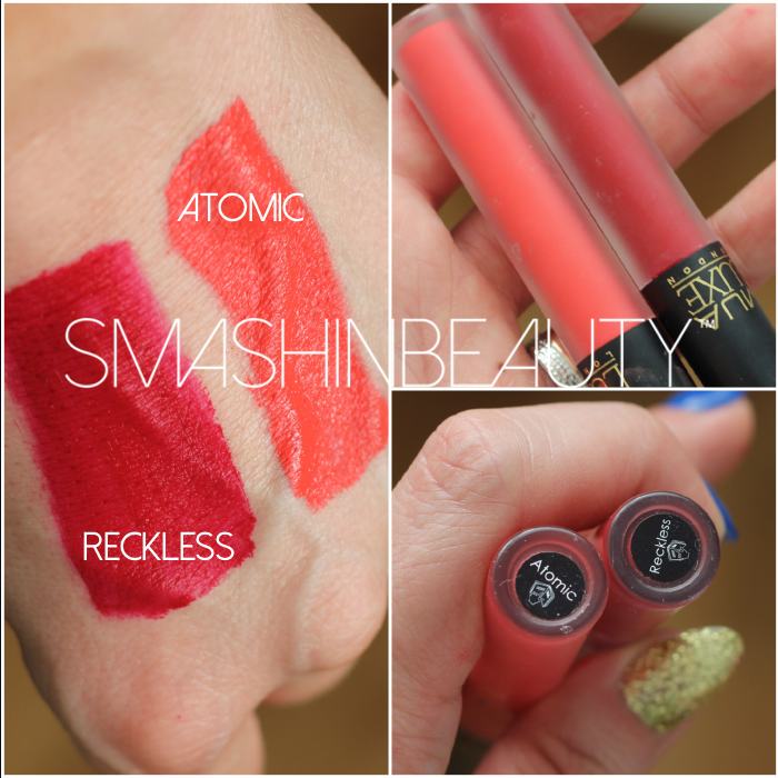 Make Up Academy (MUA) Velvet Lip Lacquer Swatches