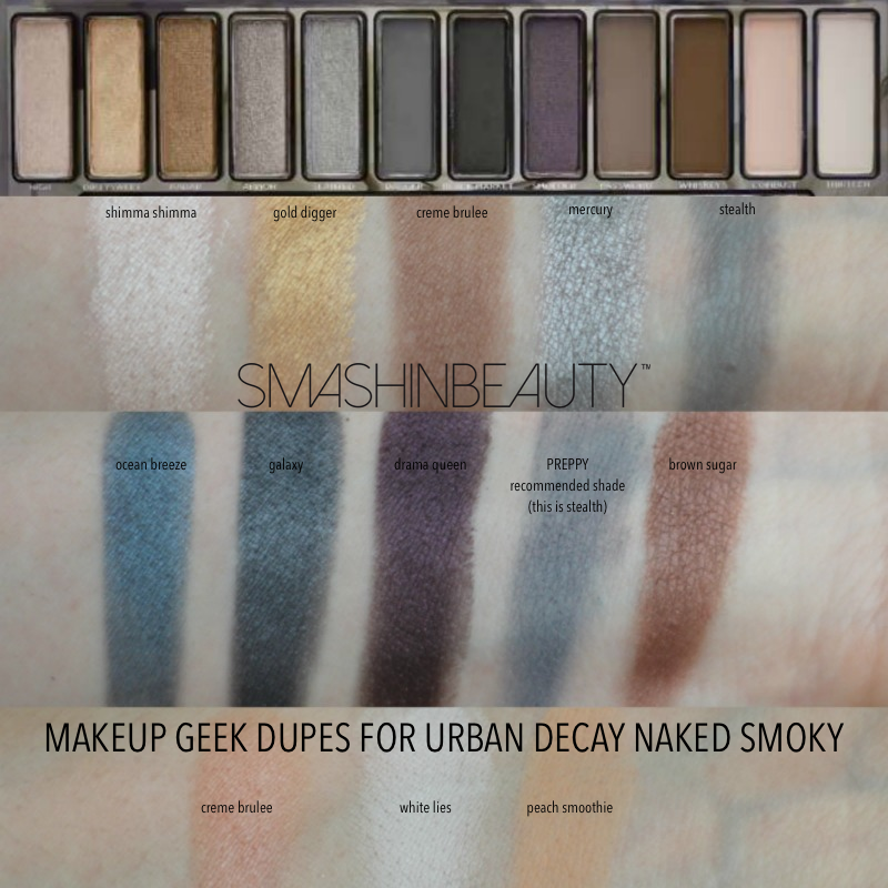 Urban Decay Smoky Eyeshadow Palette Dupe Smashinbeauty. 